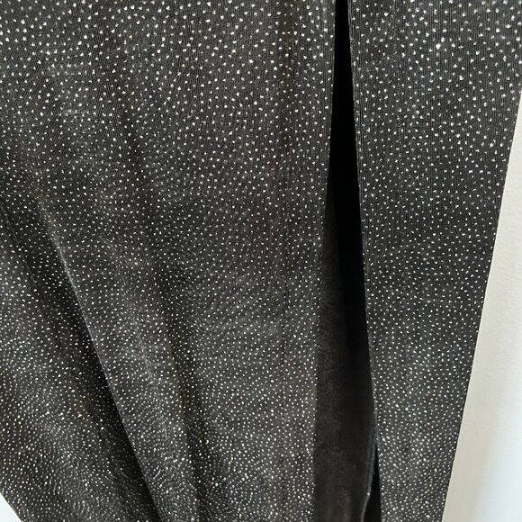 Vintage Betsy & Adam by Jaslene Sleeveless Glitter Black Formal Gown Event - Picture 3 of 7